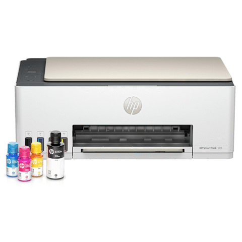 Impressora Multifuncional HP Smart Tank 583 Wi-Fi USB Bivolt Branca