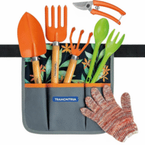 Jogo de Ferramentas para Jardim Tramontina com Cinto 8 Peças Cinza