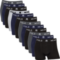 Kit 12 Cuecas Boxer Masculina Sem Costura Polo Wear Kit 12 Cuecas Boxer Masculina Sem Costura Polo Wear