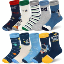 Kit 12 Pares De Meia Infantil Cano Alto Desenhos Divertidos