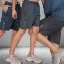 Kit 3 Bermudas Dry Fit Com Bolso Masculina Fitness Academia