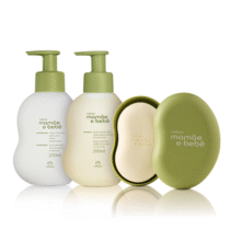 Kit 3 Itens Banho com Cheirinho de Amor Mamãe e Bebê Natura