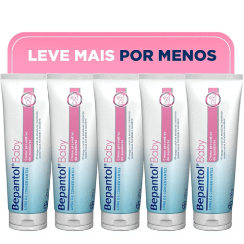 Kit 5 Unidades Bepantol Baby 120g