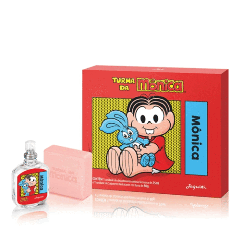 Kit Deo Colônia Mônica 25ml + Sabonete Hidratante Barra 80g – Jequiti