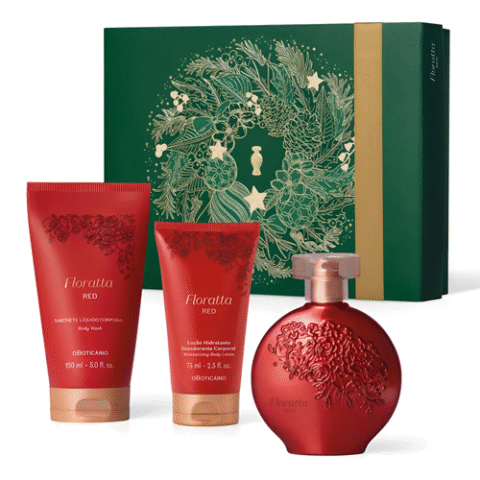 Kit Presente 3 Itens Natal Floratta Red – Boticario