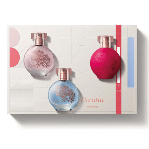 Kit Presente 3 Perfumes Floratta Colônia Spray 30ml
