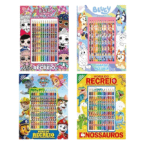 Livro de Atividades Hora do Recreio + 12 Lápis de Cor