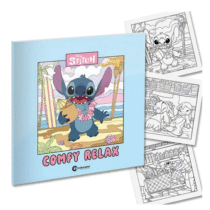 Livro de colorir do Stitch Comfy Relax