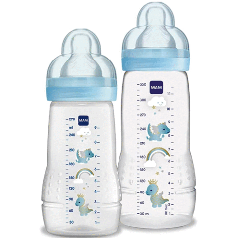 MAM Baby Kit 2 Mamadeiras Easy Active Set 270ml e 330ml
