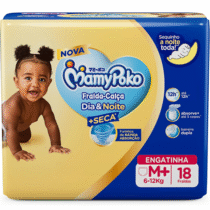 MamyPoko Fralda-Calça Dia&Noite M+ 18 Unidades