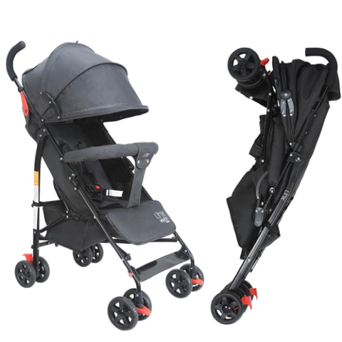 Maxi Baby Carrinho de Bebê Guarda Chuva LINK Preto