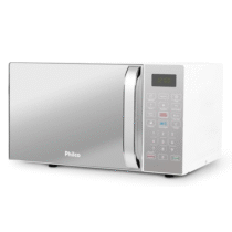 Micro-ondas Philco 20L Branco com Porta Espelhado 1100W