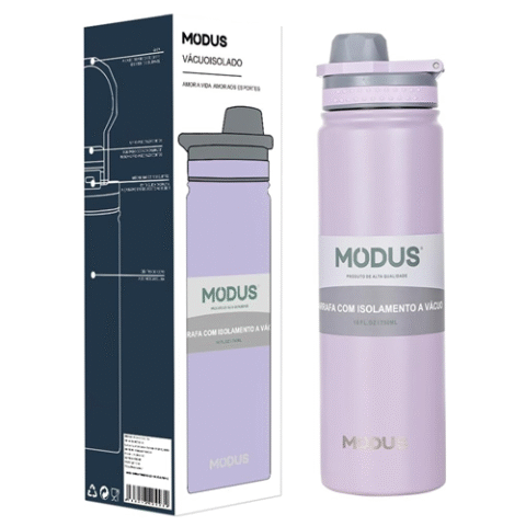 MODUS Garrafa de Água Térmica Inox Isolada a Vácuo 750ml Roxo