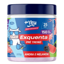 +Mu Pré Treino Exquenta Sabor Amora e Melancia 500g