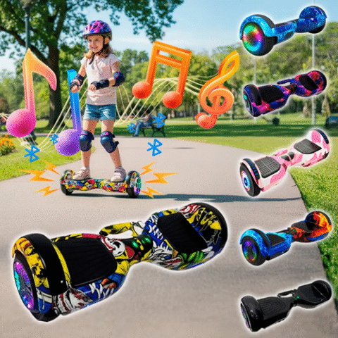 Overboard Skate Elétrico 6.5 Com Led Bluetooth