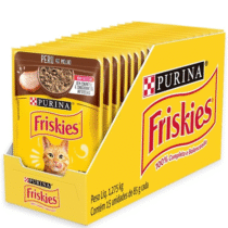Pack 15 Sachês Ração Úmida Friskies Para Gatos Adultos Peru Ao Molho 85g