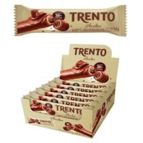 Pack 16 Unidades Chocolate Com Wafer Trento Recheio Avelã