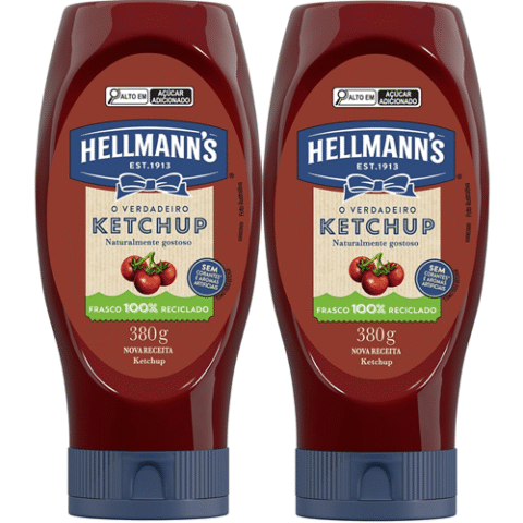 Pack 2 Unidades Ketchup Hellmann’s Squeeze 380g cada
