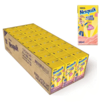 Pack 27 unidades Bebida Lactea NESQUIK Morango 180ml
