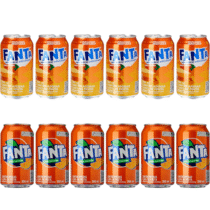 Pack 6 unidades Fanta Laranja Normal ou Zero 350ml Pack 6 unidades Fanta Laranja Normal ou Zero 350ml
