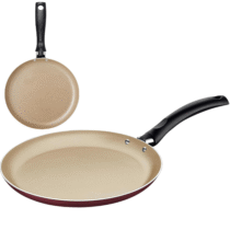 Panquequeira Tramontina Turim Antiaderente Starflon Max Vermelha