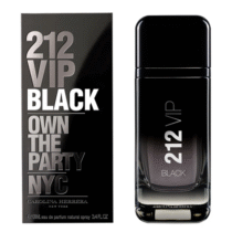 ⁠ Perfume Masculino Carolina Herrera 212 Vip Black Eau De Parfum 100ml
