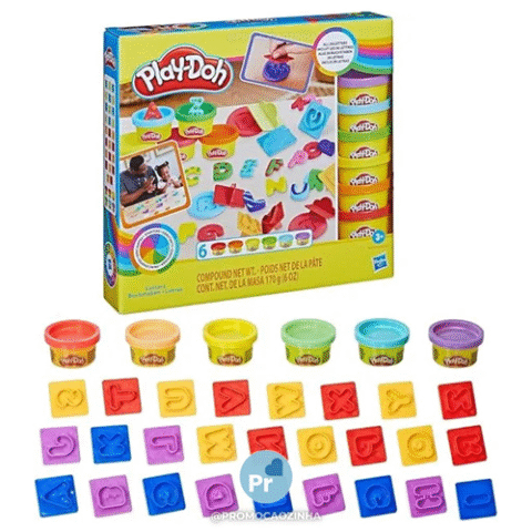 Play-Doh Conjunto De Massinhas Moldes De Letras Hasbro