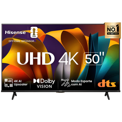 Hisense Smart TV UHD 4K DLED 50″ Polegadas 50A6N