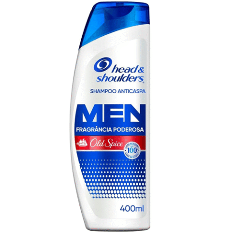 Head & Shoulders Shampoo Anticaspa Fragrância Poderosa Old Spice 400ml