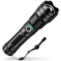 Lanterna Tática Recarregável LED Ultra Potente de Longo Alcance