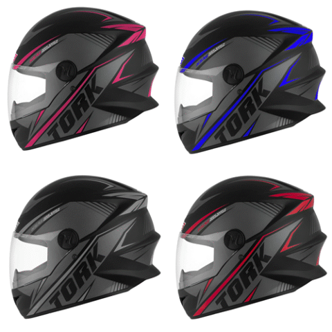 Capacete Moto Esportivo Fechado Pro Tork R8 Viseira Cristal