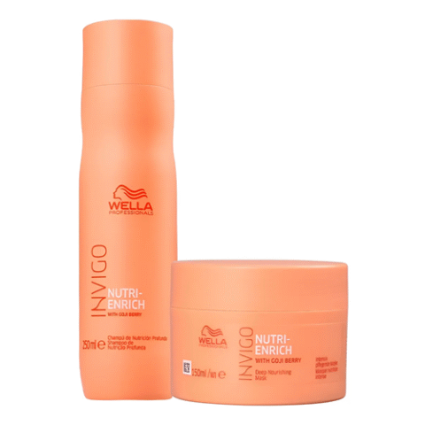 Kit Wella Nutri Enrich Shampoo 250ml + Máscara 150g