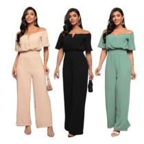 Macacão Feminino Longo Pantalona Ciganinha Acinturado
