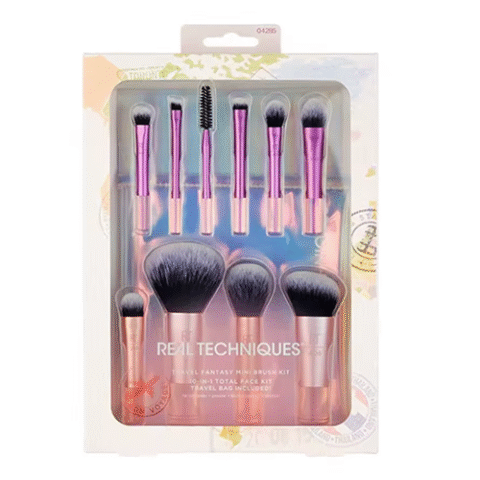 Kit 10 Pincéis Real Techniques Travel Fantasy Mini Brush Violeta