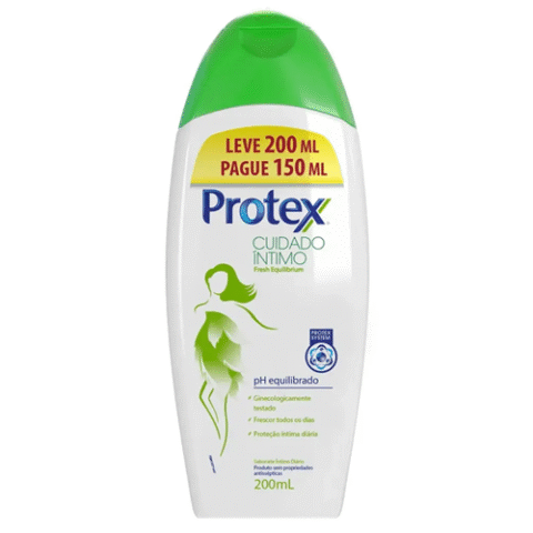 Sabonete Líquido Íntimo Protex Cuidado Íntimo Fresh Equilibrium 200ml