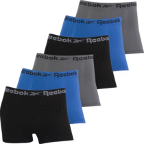 Kit 6 Cuecas Boxer Reebok Original Box Sem Costura Adulto