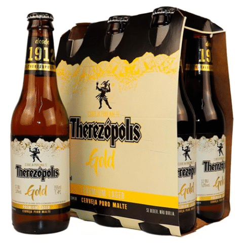 Pack 6 Unidades Therezopolis Gold Lager Ln 355ml
