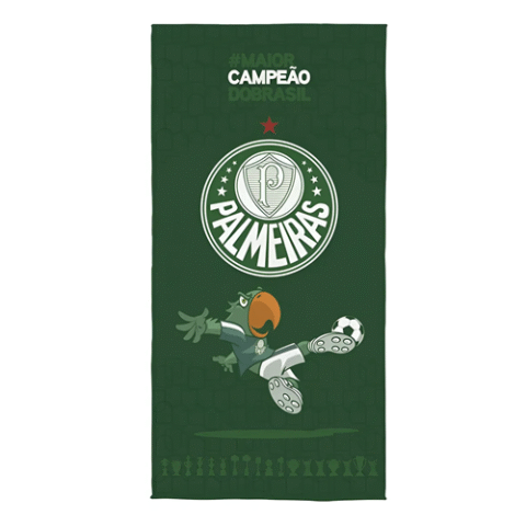 Toalha Praia Banho Aveludada Futebol Palmeiras Lepper