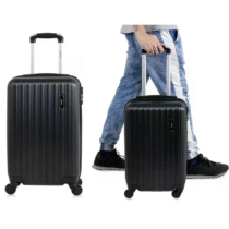 Mala Pequena De Bordo Londres 4 Rodas Swiss Move Preta Preto