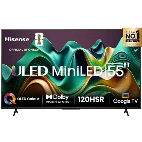 Hisense Smart TV UHD 4K Mini LED 55″ Polegadas 55U6N Google TV