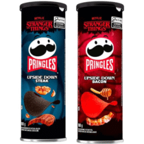 Pack Pringles Stranger Things Bacon 100g e Steak 100g