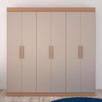Guarda-roupa Casal Bartira Ville Com 6 Portas E 2 Gavetas