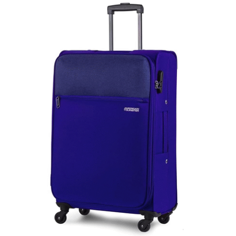 American Tourister Mala de Viagem Frankfurt Azul Média Expansível