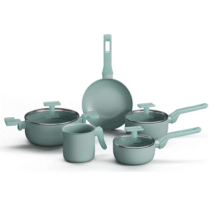 Jogo de Panelas Mimo Style Sartin Cook 5 Peças Cor Aquamint