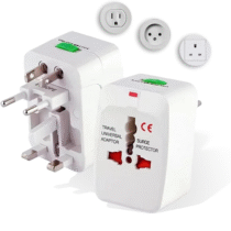 Kit 2 Adaptador Tomada Universal EUA Acessórios para Viagem
