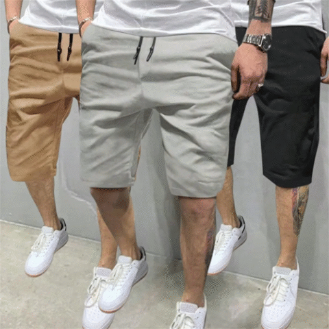 Kit 3 Bermuda Sarja Colorida Premium Masculino