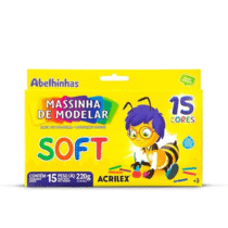 Massinha Soft 15 Cores Acrilex