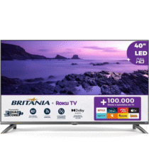 Smart TV 40” Britânia Roku TV LED Dolby Audio BTV40M9GR2CGB