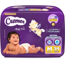 Fralda Cremer Econômica M 34 Unidades