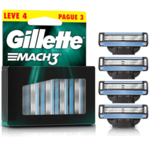 Gillette Refil Para Barbear Mach3 Leve 4 Pague 3